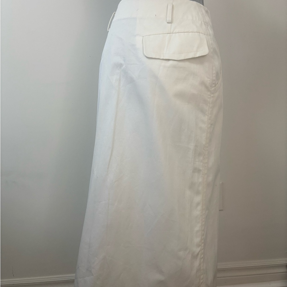 Uniqlo x Jil Sander Linen-Cotton Blend Off White Wrap Skirt - Picture 4 of 7